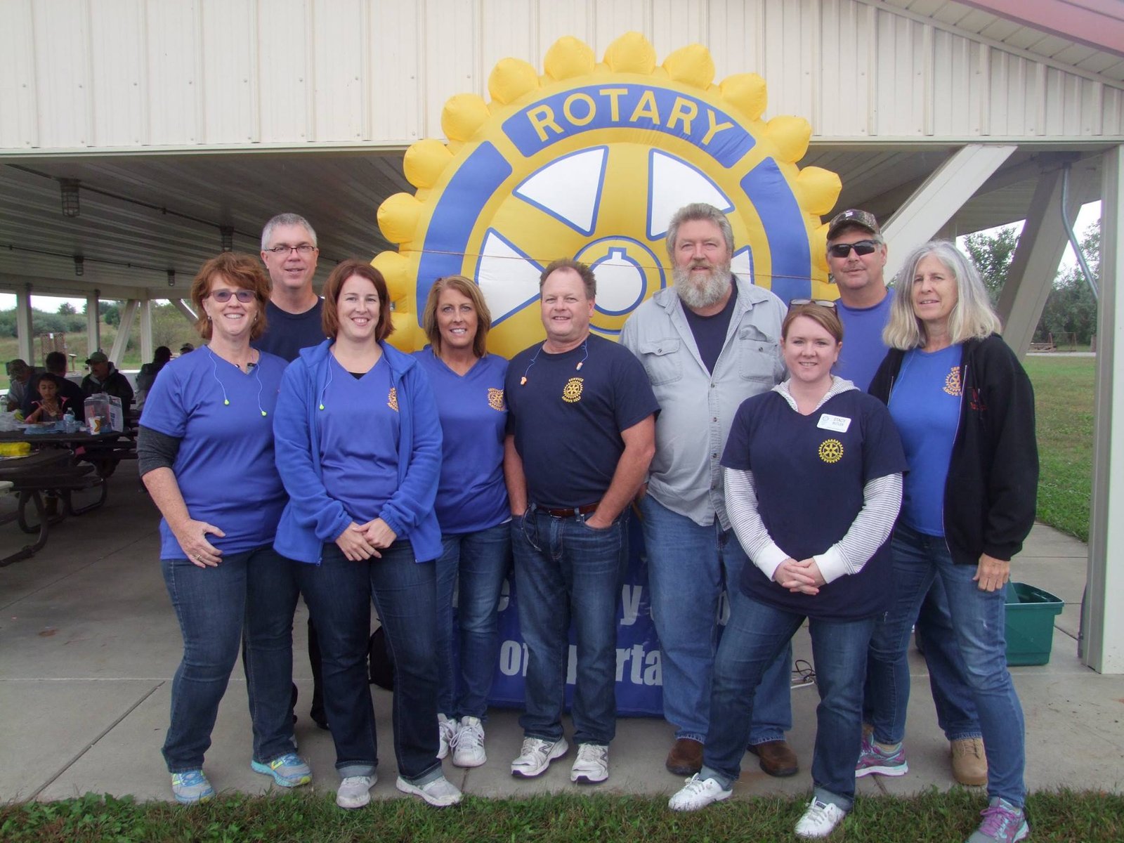 Photo of the Rotary Club at the 2016 Clay Shoot